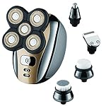 Electric Razor for Men Head Shaver for Bald Men Grooming Kit 5 in 1 Wet Dry Rotary Shavers Nose Hair Beard Trimmer…