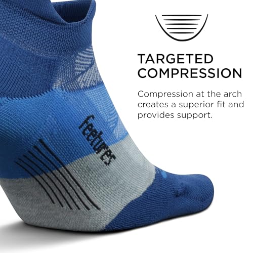 Image of Feetures Elite Light Cushion Mini Crew Sock - Sport Sock with Targeted Compression