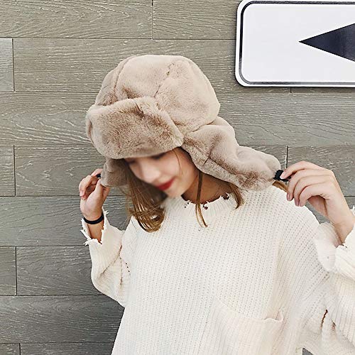 Earmuffs épais coton intégrés sur ce bonnet d'hiver haute protection