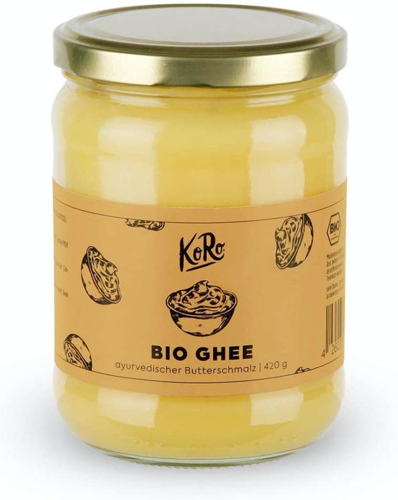 KoRo Ghee bio 420 g burro chiarificato, burro sciolto, senza