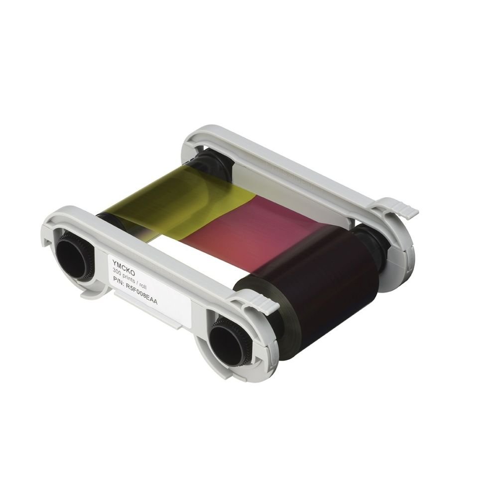 Evolis Nastro YMCKO Primacy R5F008EAA per 300 Stampe Carte – Nastro a Colori con Overlay compatibile con Evolis Primacy e Zenius