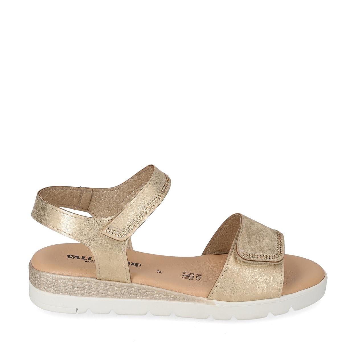 Valleverde Sandali Donna 55381 Pelle Avorio o Platino