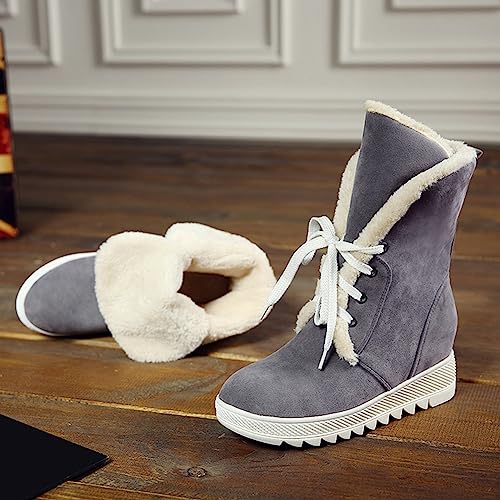 Bottes de neige étanches PAYDVOIER chausson chaud de combat gris 41 - 4