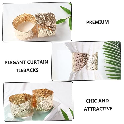 Hebillas decorativas para cortinas Zerodeko con cierre de hoja fuerte 6