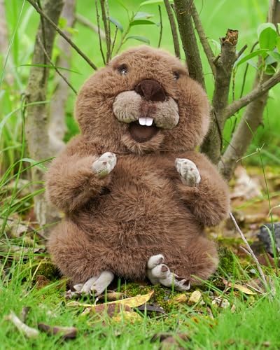 Big Teeth Groundhog Plush Driver Headcover Animal, Funny Gopher Driver Head Cover for 460cc Club, Woodland Golf Head Covers for Woods and Driver