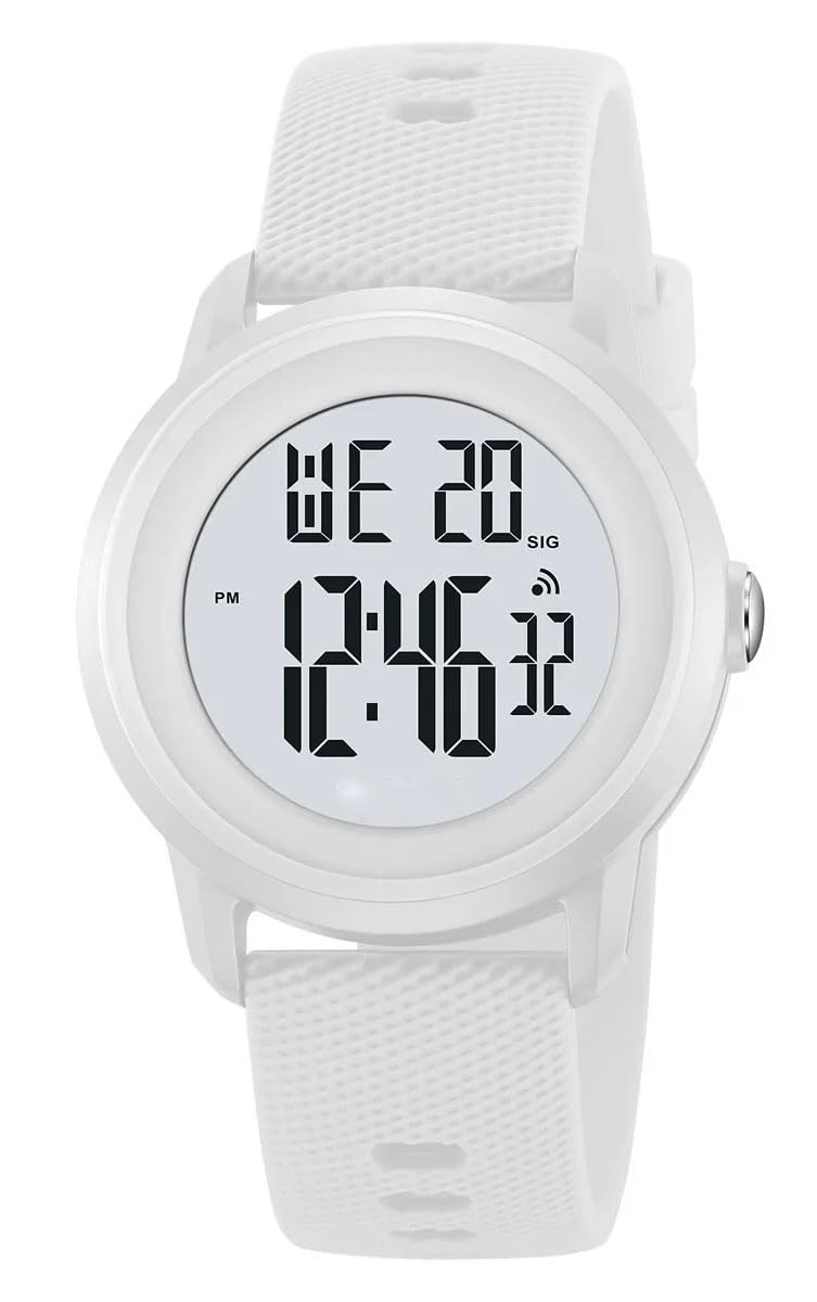 Outdoor Sports Watch Women Men Minimalist Easy-to-Read LED Digital Watch Multi-Functions Alarm Clock Stopwatch 5Bar Waterproof Watch
