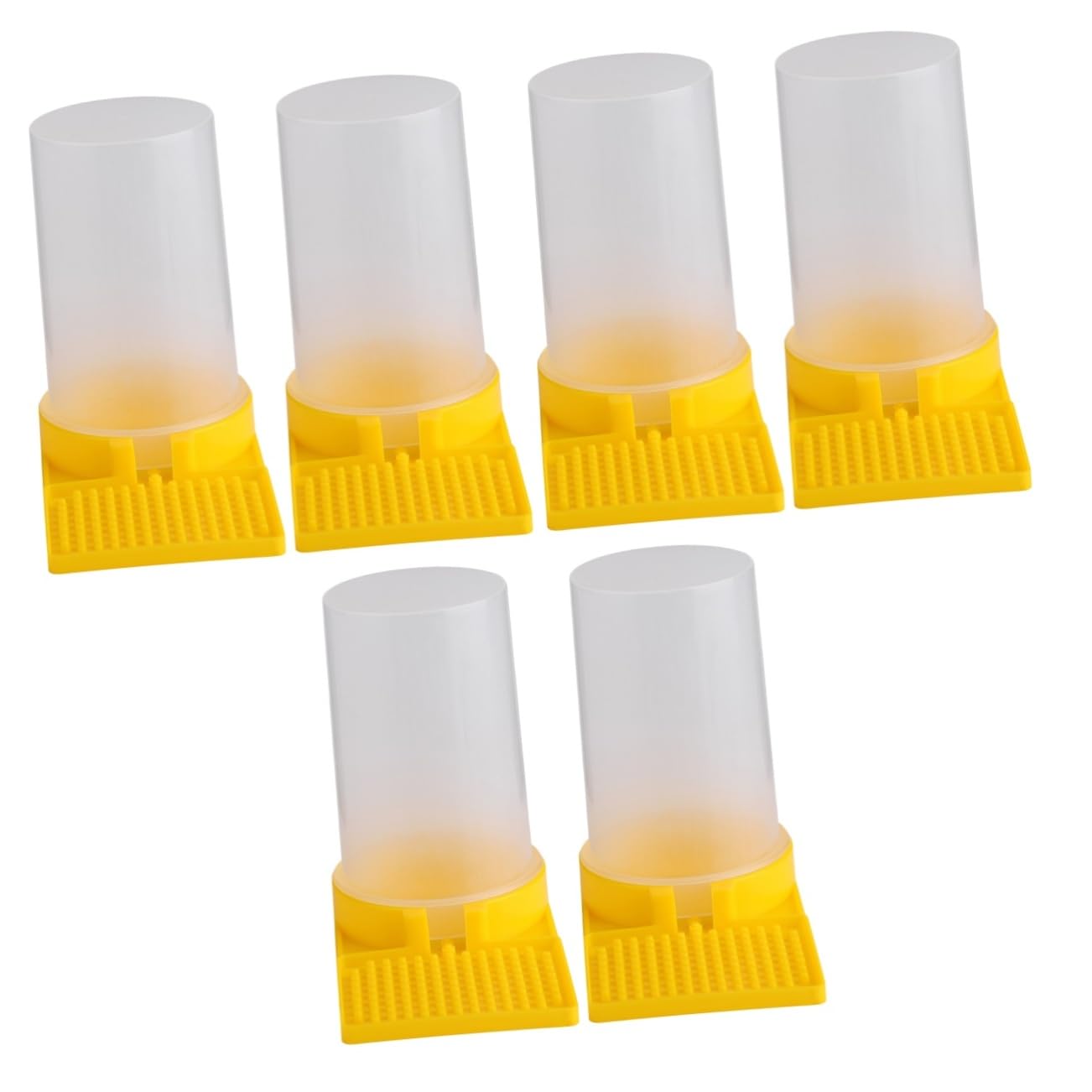 DIKACA6 Pcs Beekeeping Tools Beekeeper Tools Bee Cups Water for Bees Garden Hive Alive Beekeeping Water Dispenser Bee Water Feeders Bees Water Feeder Bee Feeding Cup Hive Tool Plastic