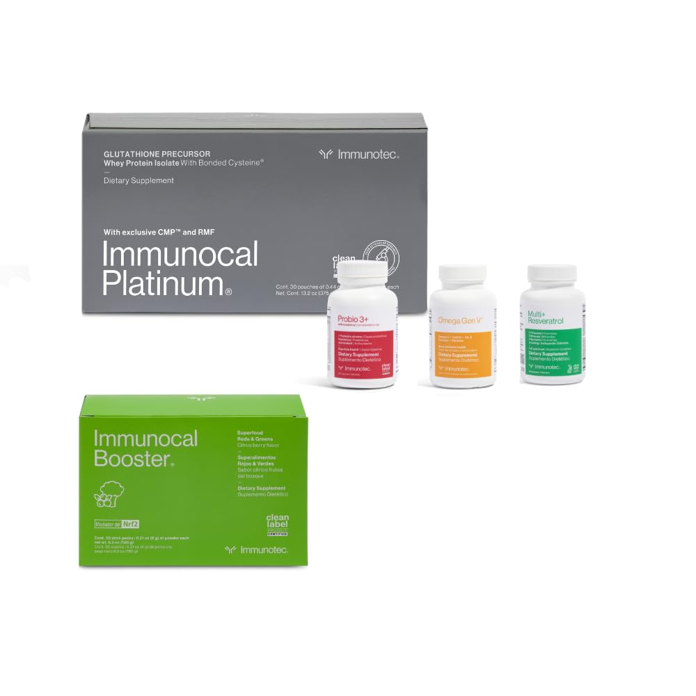 ImmunocalComplete Wellness & Performance Pack Platinum, Multi+Resveratrol, Probio 3+, Booster, Omega