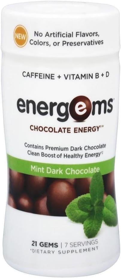 Energems Energy Boost Gems, Mint Chocolate, 5.6 Ounce