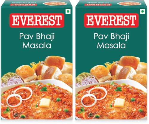 Image of Everest Pav Bhaji Masala - 50g | Authentic Mumbai-Style Spice Blend for Rich, Flavourful Pav Bhaji | Aromatic Masala Powder for Bhaji, Snacks & Street-Style Cooking (Pack of 2)
