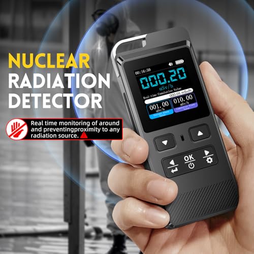 Compteur dosimètre à rayons avec écran LCD et batterie rechargeable - 2