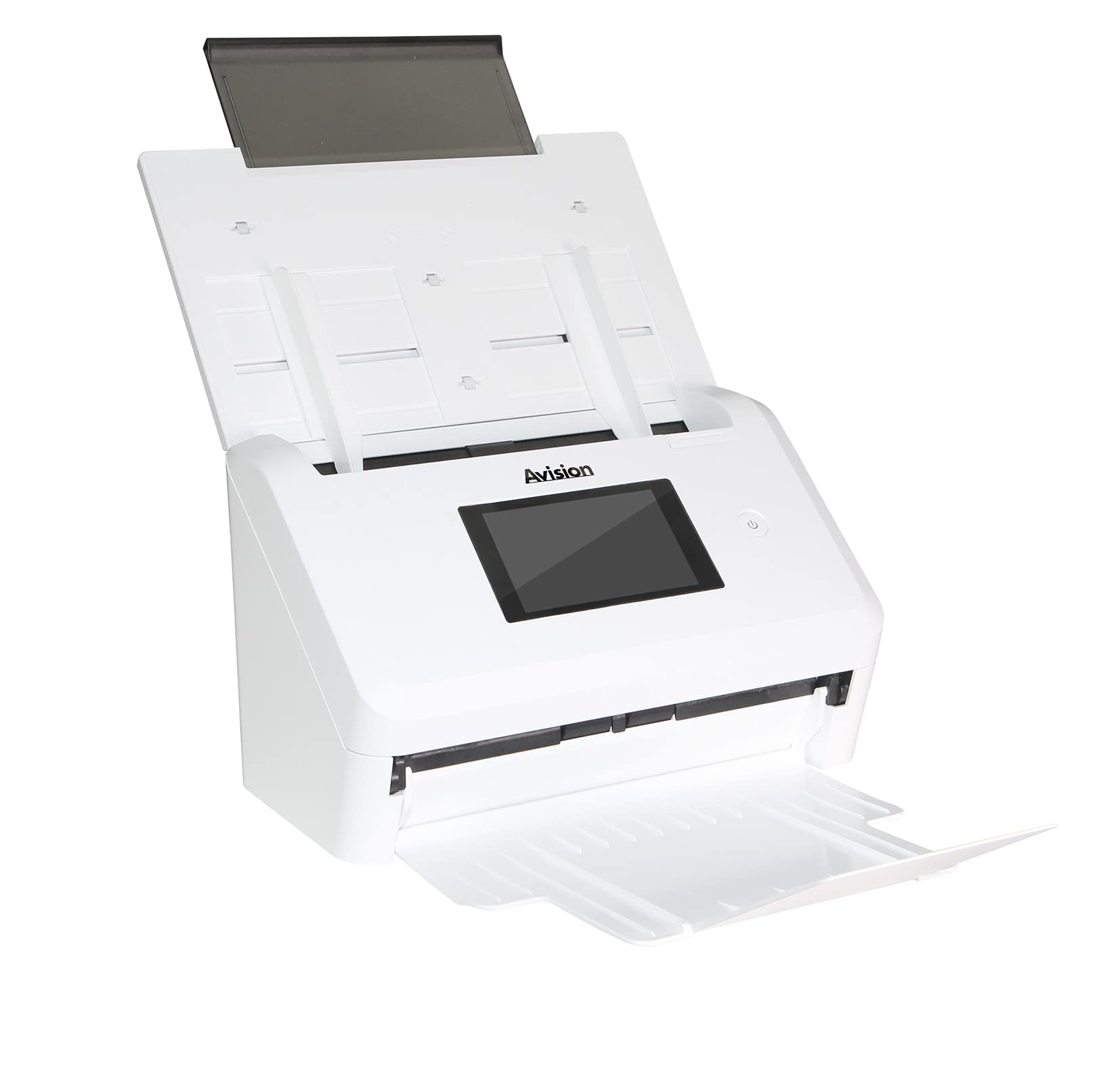 Avision AN335WL Stand-Alone A4 Dokumenten Scanner mit Bildprozessor VM3 I 10 92cm (4 3) Touch Display 40ppm/80ipm 50 Seiten ADF USB 3.2 WLAN Ethernet Scan to USB ISIS/Twain Treiber Weiss