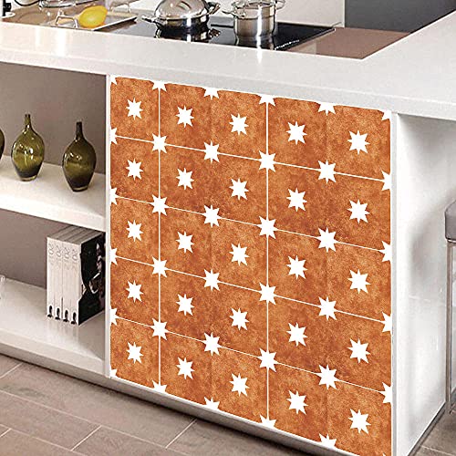 Vinilos Pared Cocina Estrellas Marrones Vinilo Adhesivo Cenefas Adhesivas Baño Cocina Azulejos Decorativos Adhesivos Ba… - Imagen 3