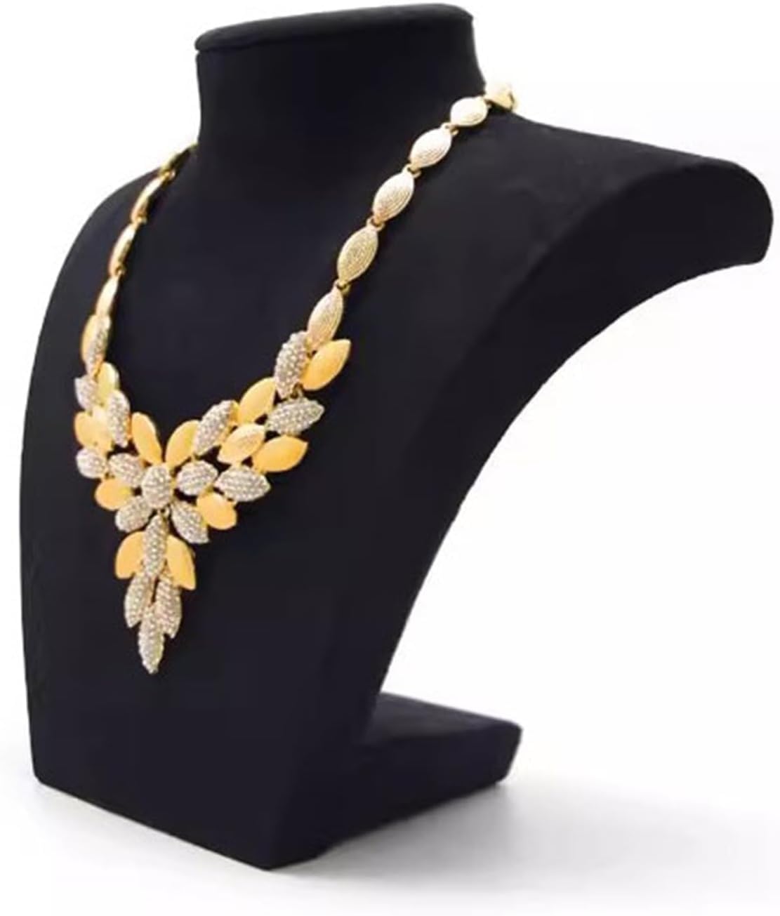 Jewelry Display Stand Jewelry Display Bust Black Velvet Necklace Display 3D Jewelry Bust Stand for Selling - Jewelry Necklace Pendant Chain Organizer Mannequin Jewelry Display Bust Necklace ring brac