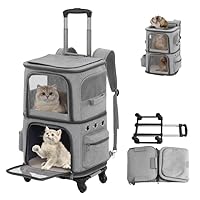 Amazon.co.jp: HOVONO 猫 2 匹 キャリー リュック キャスター付き 小型