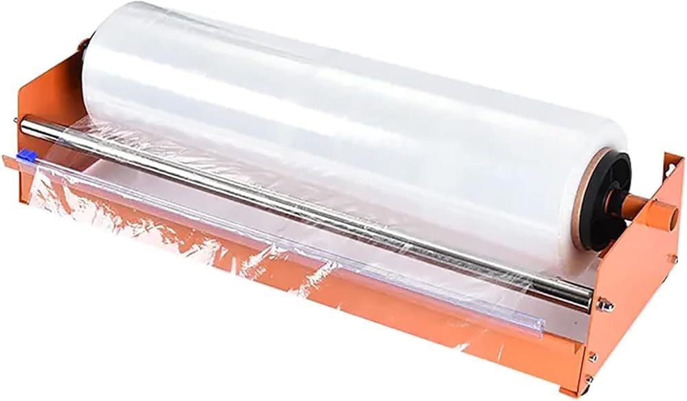 Maszyna do pakowania folii stretch, trwały ręczny dozownik do folii o szerokości 40 cm, idealny do użytku na stole, wydajne i mocne rozwiązanie do pakowania