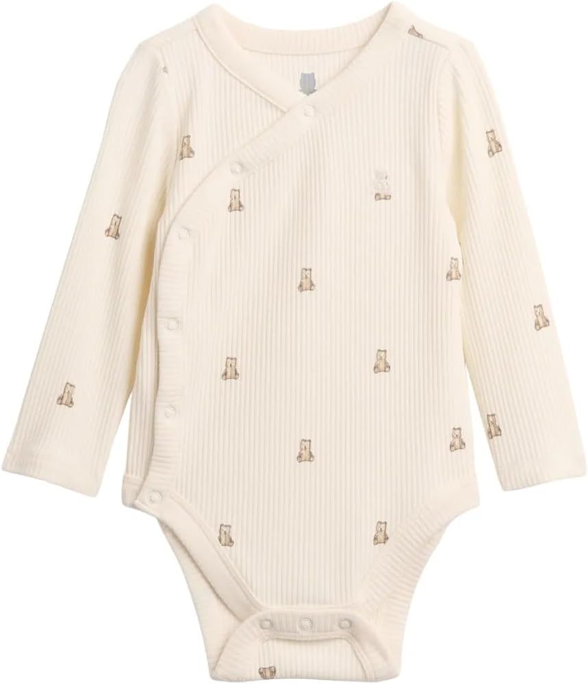 GAP Unisex Baby Long Sleeve Kimono Bodysuit