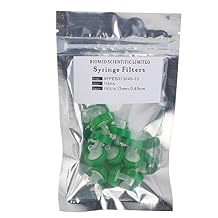 Syringe Filters PES Polyethersulfone 13mm Diameter 0.45 um Pore Size Non Sterile Pack of 10