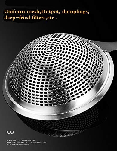 Skimmer Ladle, Skimmer Spoon,304 Stainless Steel Skimmer 14.5 Ln For Cooking Frying Skimming.colander/Strainer Stainless Steel #TOP3