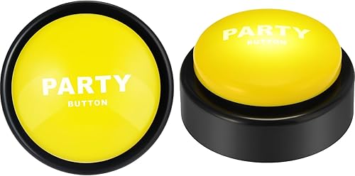 Copkim 2 botones de música para fiesta de baile de los años 30 para el aula, 30 botones de sonido divertidos para juguetes de oficina, regalos