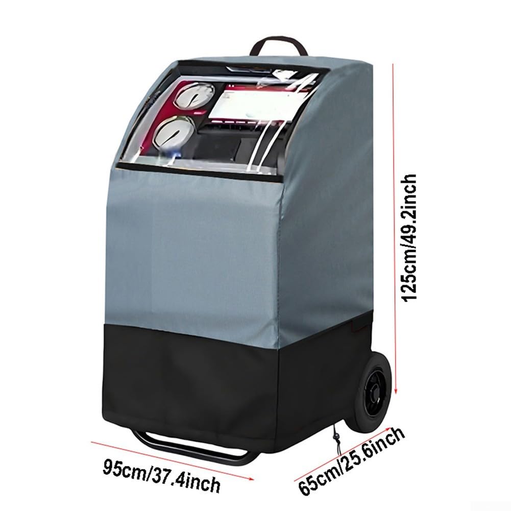 Funda protectora para máquinas Robinair A/C de recuperación W/para ventana - Compatible con 34288NI | 34788NI | 34988NI | AC1234-4/9 y para Premier R-134a | Tela Oxford 420D | UV