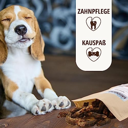 PetLove Hähnchenhälse für Hunde & Katzen (300g) · 100% Fleisch · Hähnchenhälse Hund · Getrocknete Kausnacks vom Geflügel für Hunde · Barf-Snack Hund