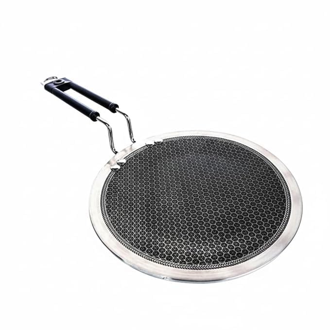 Image of Stainless Steel Non Stick Triply Roti Chapati Paratha Tawa with Honeycomb Technology | Scratch Resistant, Metal Spoon Friendly, Induction and Gas Stove Compatible (26 cm 2.5 mm Thick)