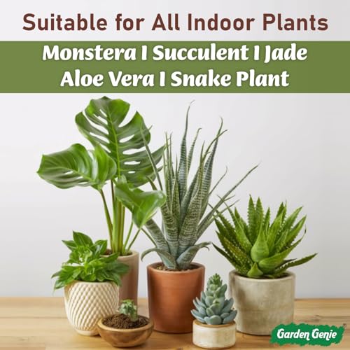 Image of Garden Genie Indoor Plant Fertilizer, 800G | Organic Growth Booster I Suitable For Areca Palm, Jade Plant, Money Plant, Monstera & All Types of Houseplants,Powder