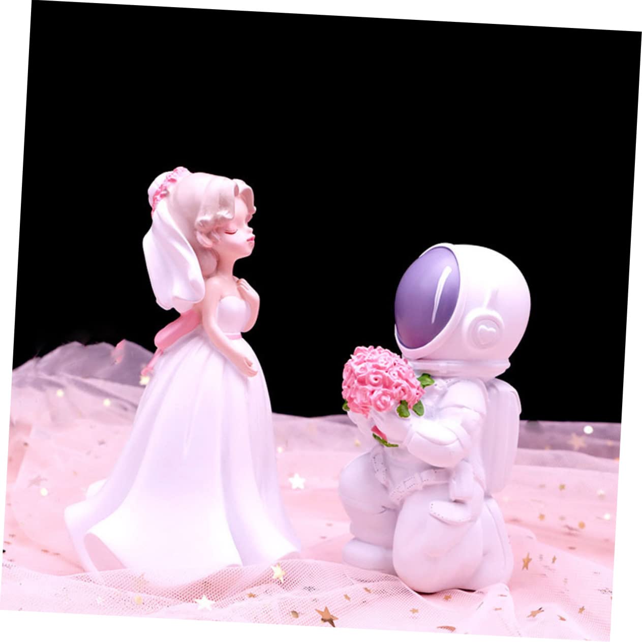 STOBAZA 1paar Hochzeitsdeko Brautpaar Figur Aus Resin Charmante Tischdeko Für Hochzeit Verlobung Und Jubiläum Romantisches Für Stabil Und Langlebig Für Zuhause Und Veranstaltungen