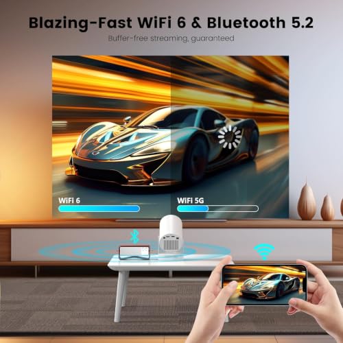 Image of 【Electric Focus&Built in APPs】Mini Projector With Wifi and Bluetooth