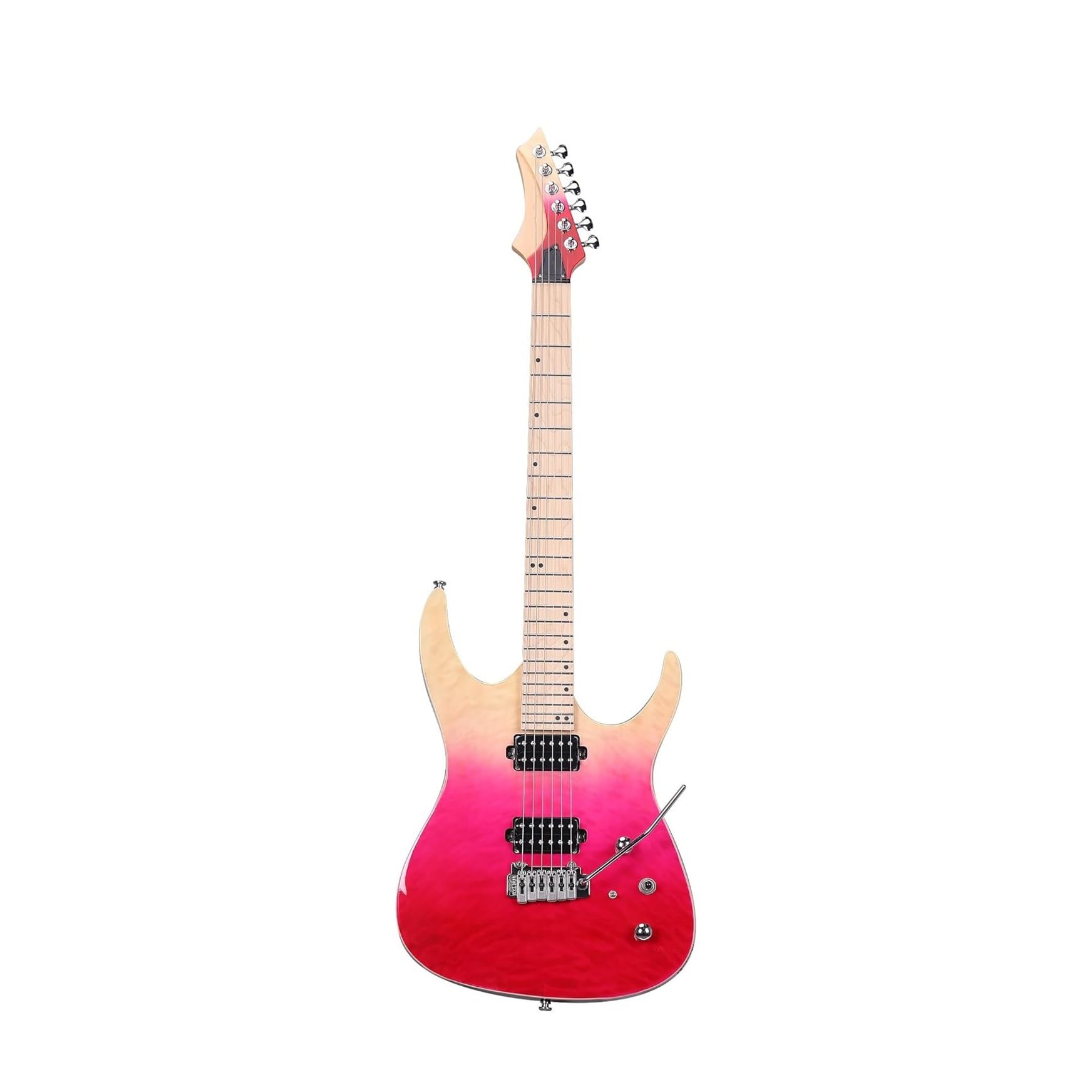 Instrument Gitara Elektryczna Profesjonalna Gitara Elektryczna Dla Początkujących Z Mahoniowym Korpusem I Klonową Szyjką(14)