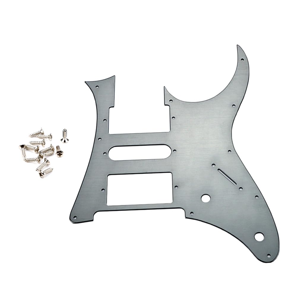 RuiJOTWAT HSH Guitar pickguard Electric Guitar Accessories Humbucker Replacement Scratch Plate Suitable for Ibanez RG250 Style 7 V Grey