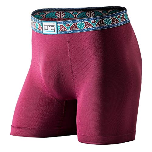 Turq OG Mens Underwear Boxer Brief | Chafe Free, Moisture Wicking, Athletic & Swimming Underwear for Men w/Freestyle Fit