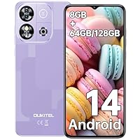 OUKITEL C57S 8GB + 64GB SIMフリー purple Smartphone Oukitel C57s: Ultra-thin 6.52-inch, 4300mAh