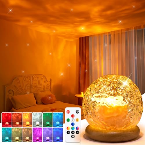 PIKOY Projecteur Ciel Étoile – 216 Effets Lumineux, 3-in-1 Aurore Boréale/Coucher de Soleil/Onde Océan, Télécommande & Contrôle USB, Déco Chambre &...