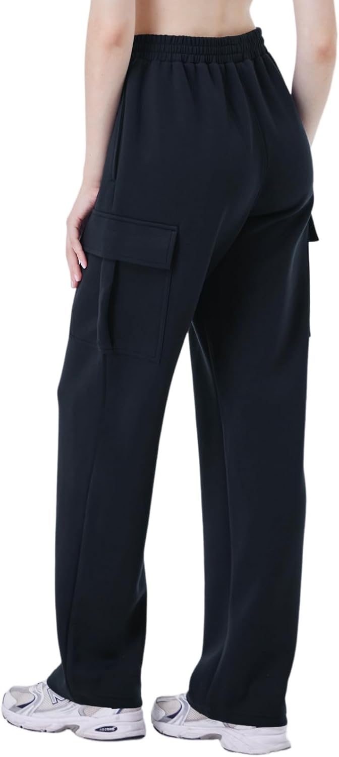 TTZ Women’s Tall Cargo Sweatpants 32"/34" Inseam Extra Long Soft Stretch Lounge Pants for Tall Women - Image 3
