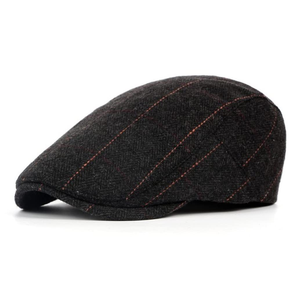 Newsboy cap femmes hiver en coton isolant et souple style vintage