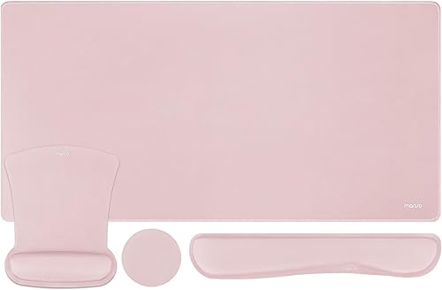 Miniatura 12 de MOSISO Juego de alfombrillas de ratón para teclado, almohadilla grande para gaming y reposamuñecas para teclado, reposamuñecas y posavasos para