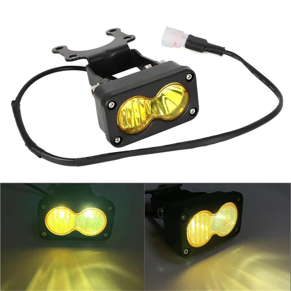 Fari Fendinebbia Faro moto giallo Spot Flood Led Pod per kit | Faro moto giallo Spot Flood Led Pod per kit combinato interruttore faro impostato per Sur Ron per SurRon per Talaria
