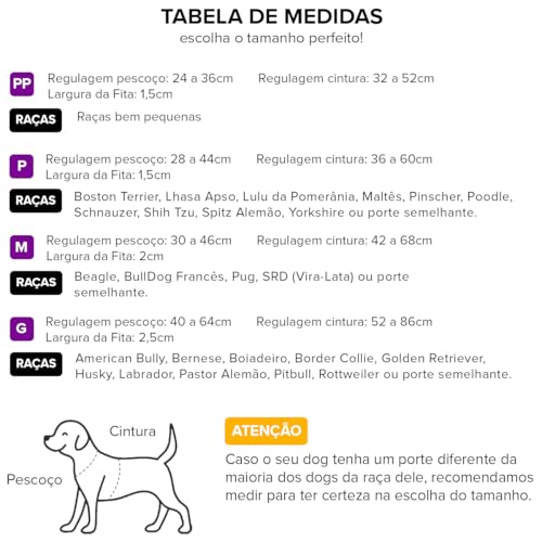 Basic Pet Coleira Peitoral Com Guia Para Cachorro Cães Modelo Tradicional H Cor Lake Tamanho Grande