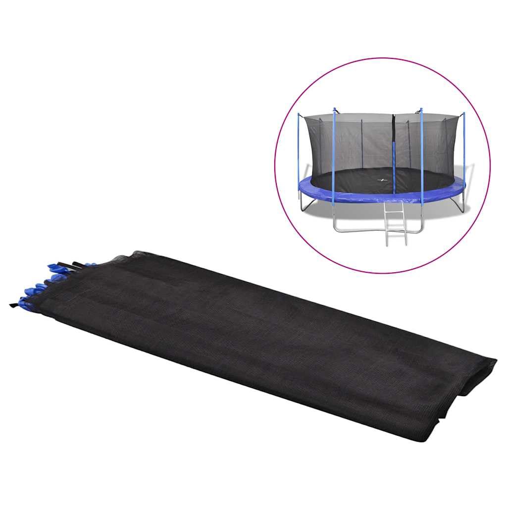 Rete di sicurezza per trampolino rotondo da 3,05 m con 6 aste, rete di ricambio per trampolino da giardino con cerniera, rete di protezione in PE resistente alle intemperie