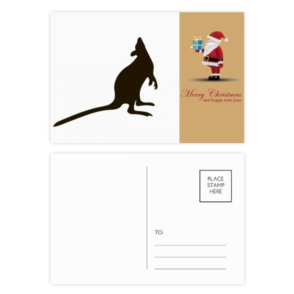Cartes postales kangourou à envoyer en famille pour Noël et correspondances d'hiver