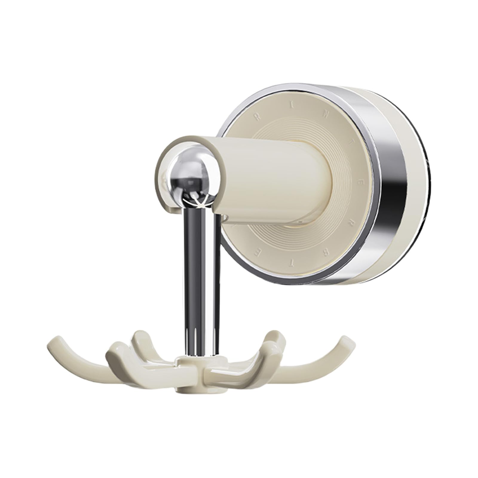 Fentency Creamy Duty 6 Rotating Suction Hook Wall Mounted Kitchen Organizers Smooth Surfaces Suction Hook For Glass Wall Cup