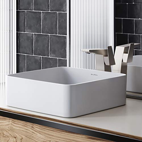 Image of Concorde Ceramic Square Vessel Sink
