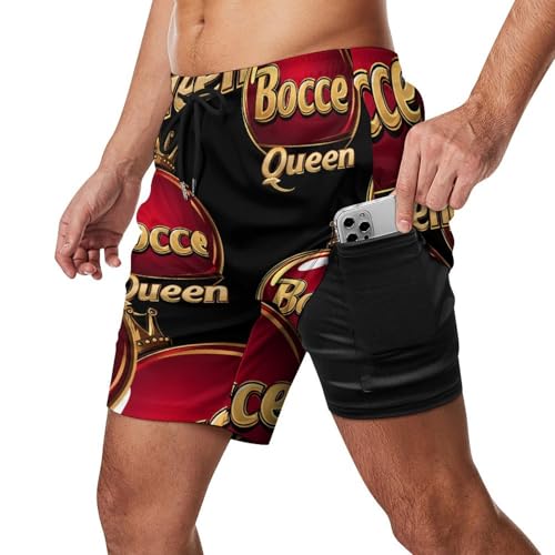 Bocce Queen - Bocci Ball Men's Board Shorts Swimsuit Beach Pants Swimwear Bathing Suits2