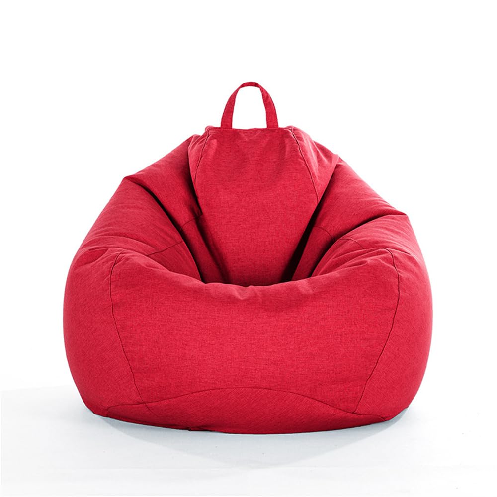 Lukery Bean Bag Chair for Adults (No Filler), Solid Color Bean Bag Cover, Bean Bags Comfy Beanbag Lazy Sofa, Stuffed Animal Storage Bean Bag Chairs