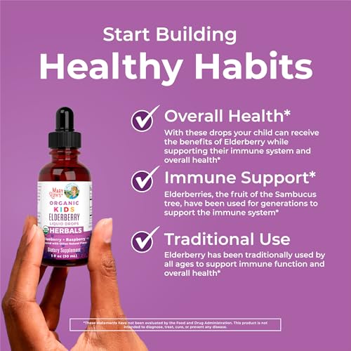 MARYRUTH'S Kids Elderberry Liquid Drops | Elderberry Extract + Organic Glycerin | Immune Support Supplement | Vegan | USDA Organic | Clean Label Project Purity Award Winner | Ages 4-13 | 1oz - Image 5