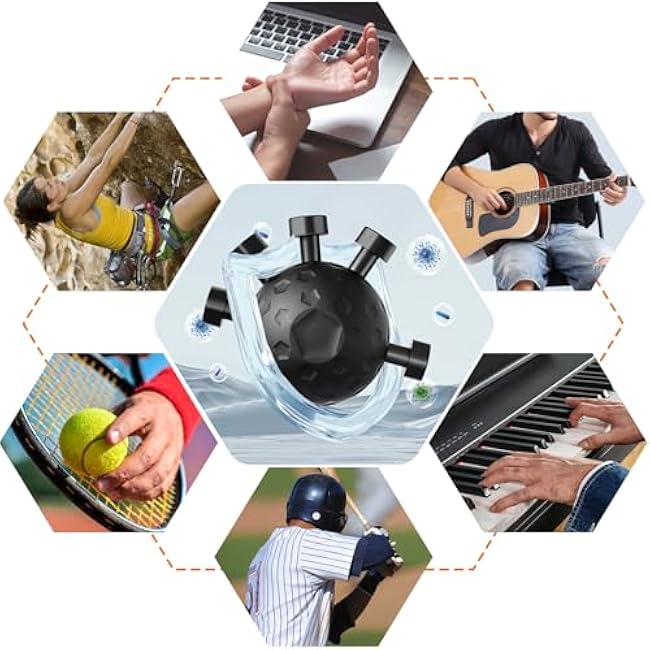 Grip Trainer - Adjustable Finger Grip for Hand and Forearm Strength Development for Musicians, Rock Climbers and Fitness Enthusiasts (Black)