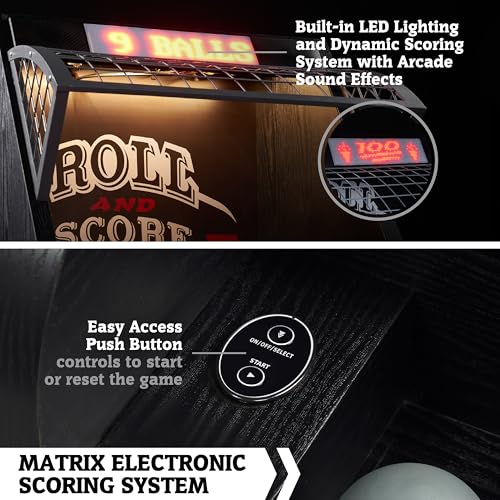 Image of Hall of Games Roll & Score Multiple Styles Arcade Game Collection, Durable & Stylish Designs with Game Balls, Perfect for Family Game Rooms