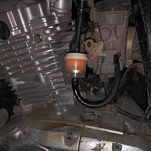 TIANLIN Filtre à Huile D'essence de Carburant, 1 Tuyau de Carburant Filtre à Huile 6 Clips de Tuyau de Carburant et 1 Interrupteur de Carburant, 3 Tuyau de Carburant, pour Moto, Voiture, Scooter - Image 6